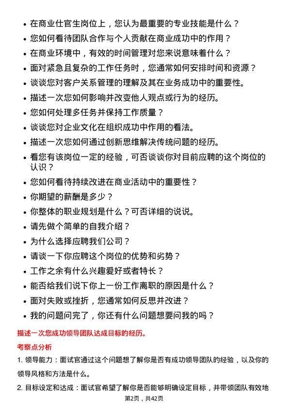 39道龙湖集团控股商业仕官生岗位面试题库及参考回答含考察点分析