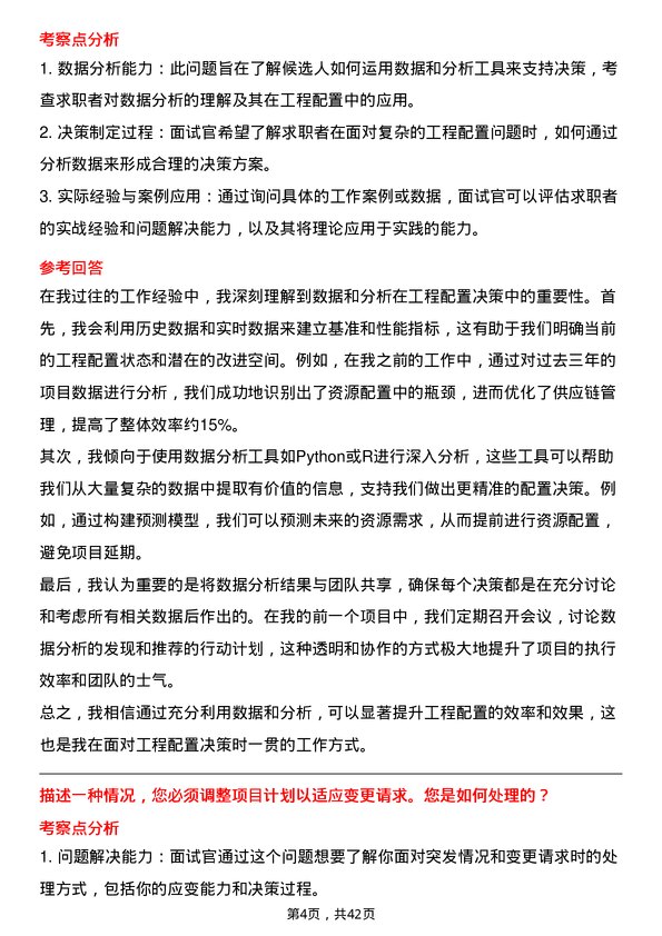 39道自如工程配置专员岗位面试题库及参考回答含考察点分析